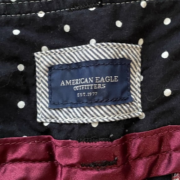 American Eagle Navy Blue Pinstripe Slacks - Picture 3 of 6
